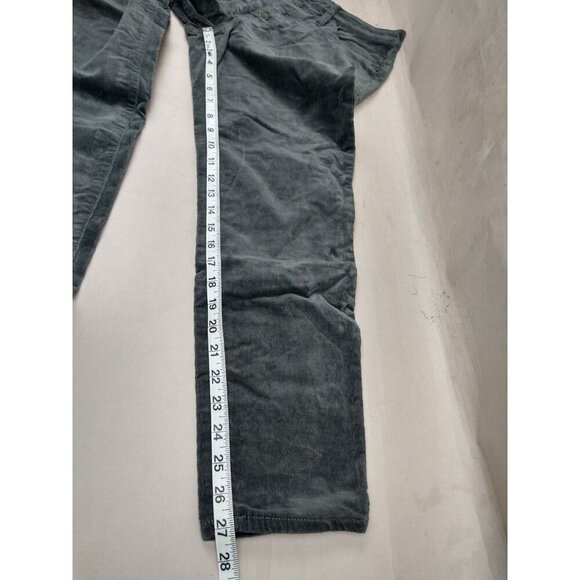 J Crew Women's 9" High Rise Skinny Fit Pants Gray Corduroy Button Fly Size 31 - Picture 4 of 12